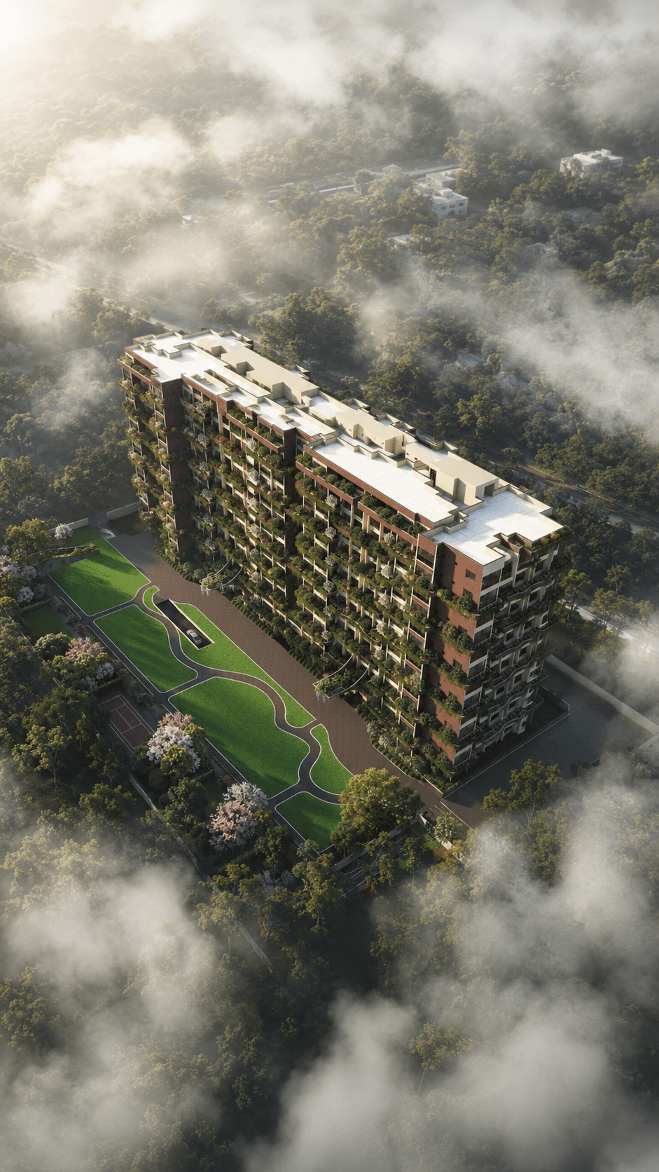 Luxury residences with hanging gardens
